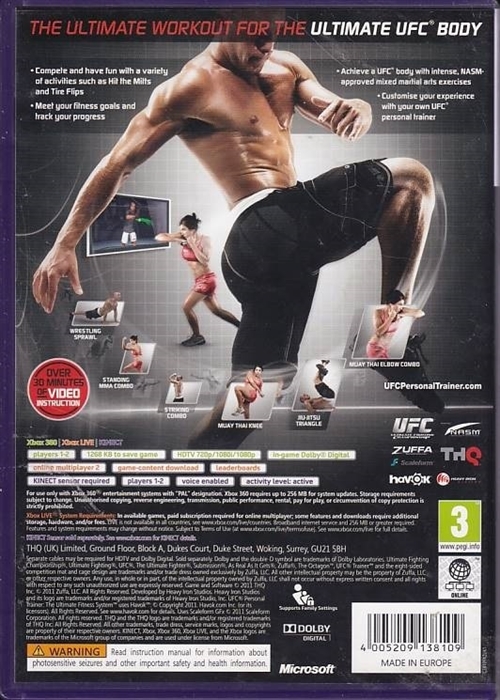 UFC Personal Trainer - XBOX 360 (B Grade) (Genbrug)